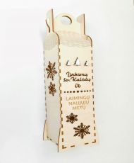 Medinė gėrimų dėžutė „Žiemos šventės“